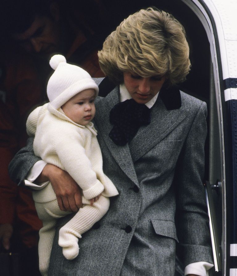 Prins Harry en Prinses Diana in 1981