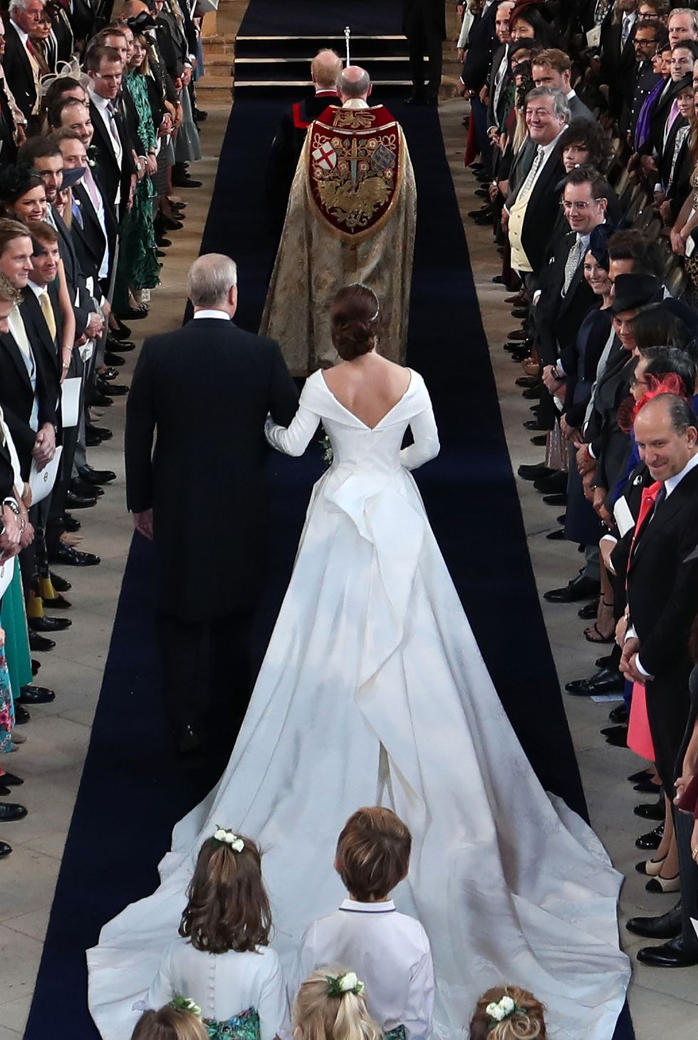Prinses Eugenie in haar trouwjurk van Peter Pilotto