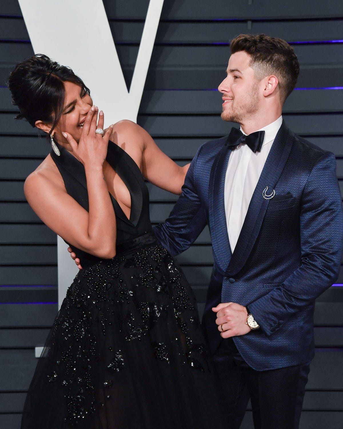 Watch Priyanka Chopra Fall Down the Stairs Into Nick Jonas in This Video