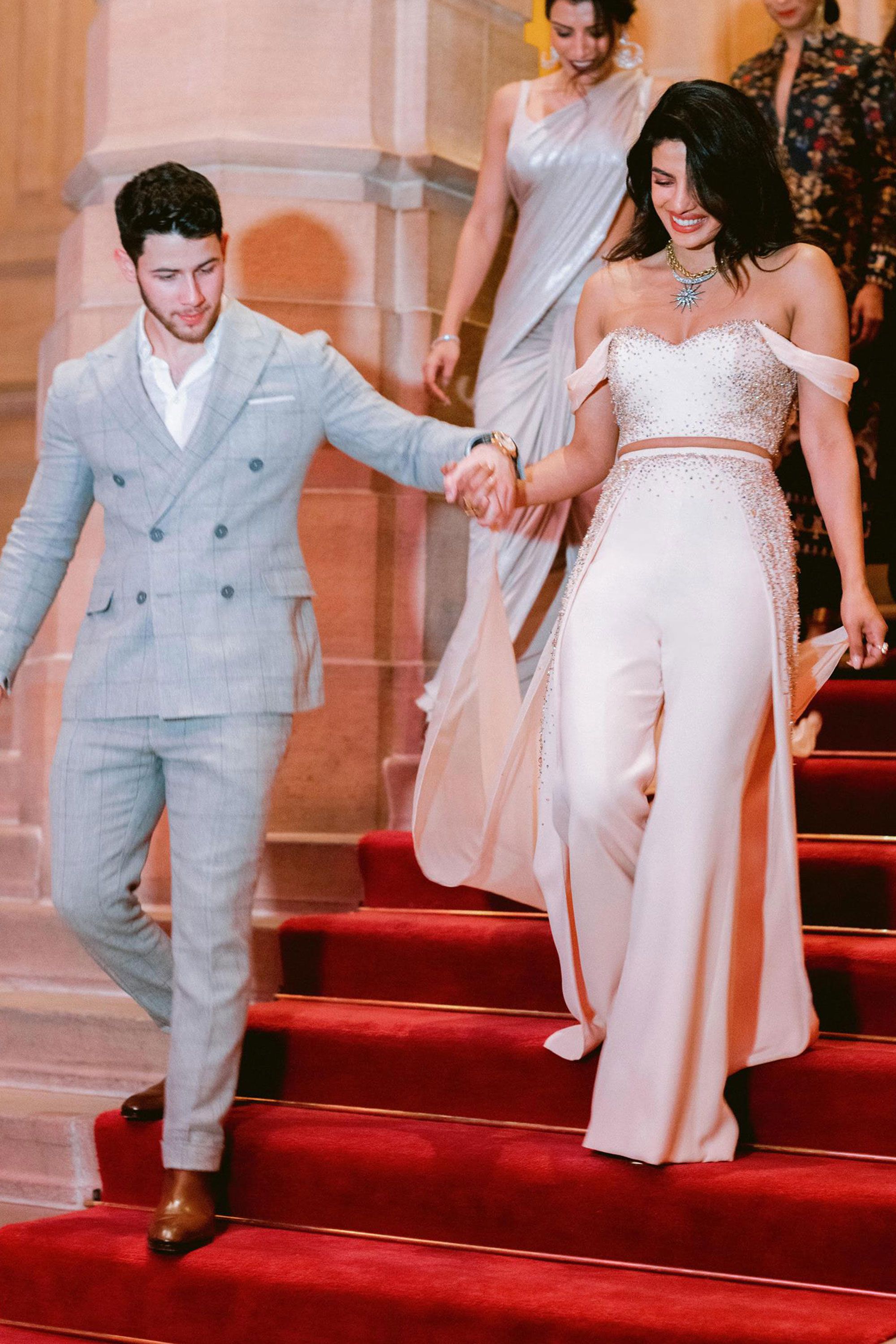 Priyanka Chopra-Nick Jonas Wedding Reception LIVE Updates: Couple Cuts  18-ft Cake With Talvar, Parineeti Screams