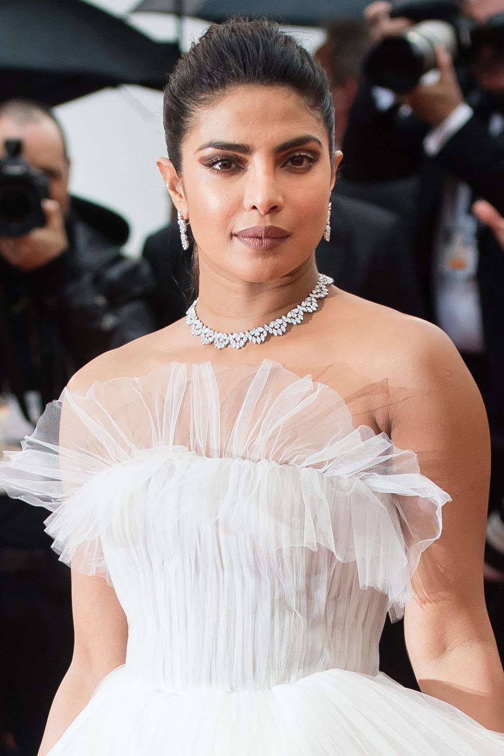 Priyanka Chopra wore an actual wedding dress on the Cannes red carpet