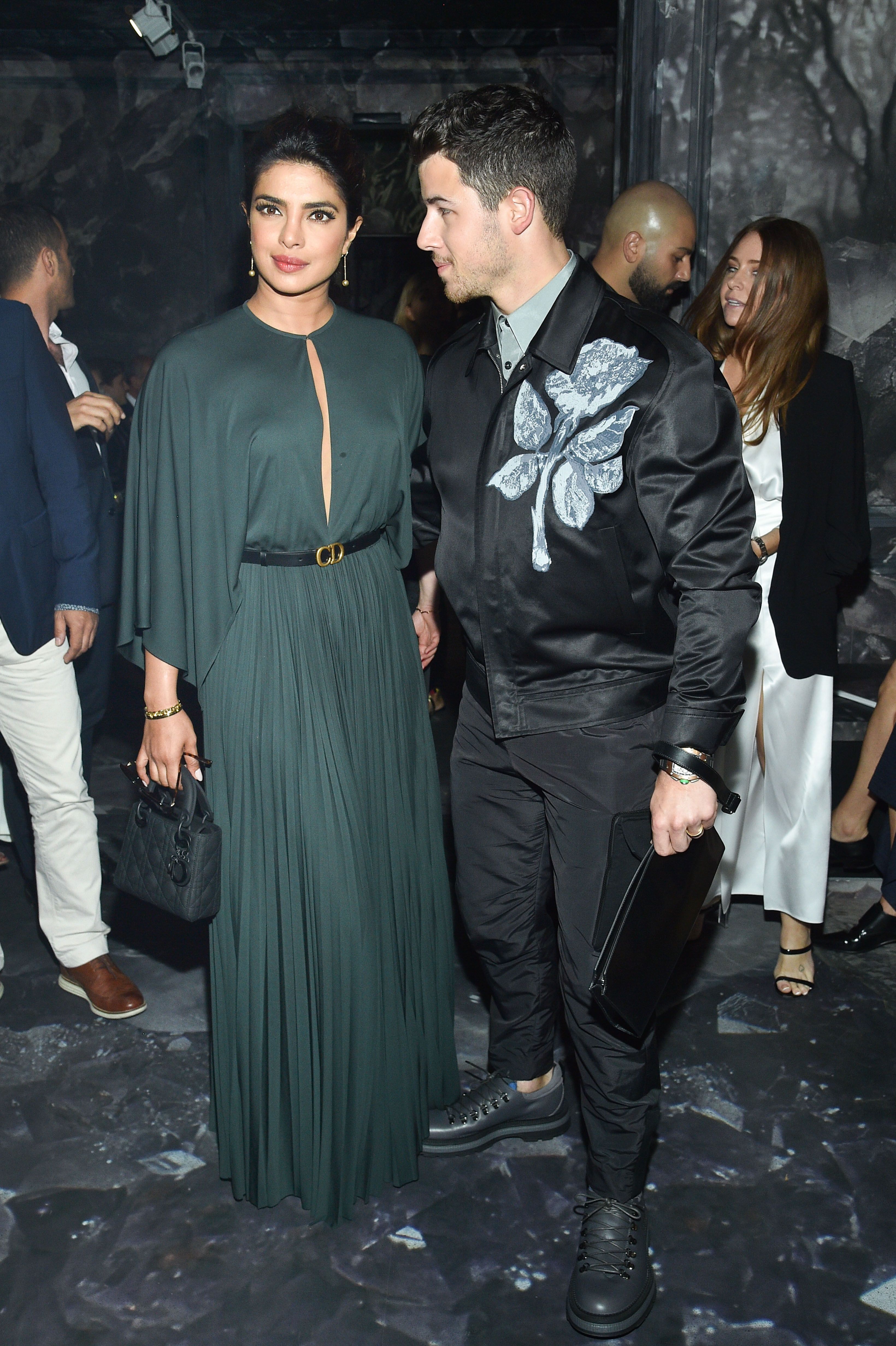 Priyanka Chopra wears elegant emerald gown on Dior front row