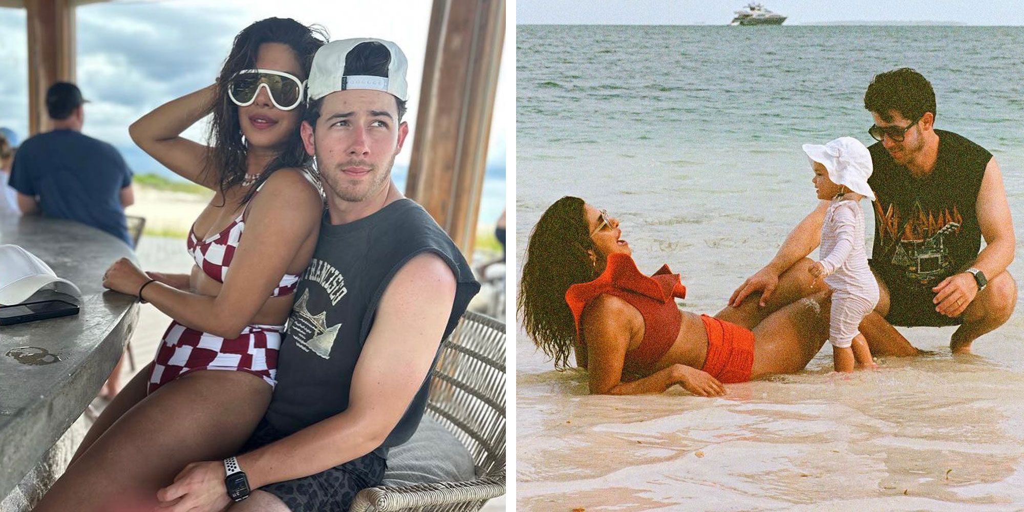 Nick Jonas Posts Photos of Priyanka Chopra Jonas and Malti on Vacation