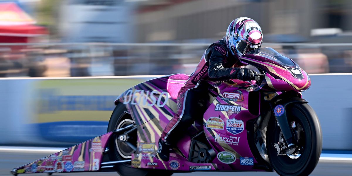 NHRA Pro Stock Motorcycle Racer Angie Smith Injured at Midwest Nationals