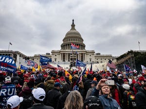 trump supporters hold "stop the steal" rally in dc amid ratification of presidential election