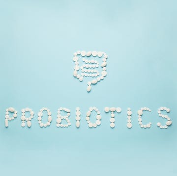Probiotics health concept word made from white supplement pills probiotics health concept word made from white supplement pills