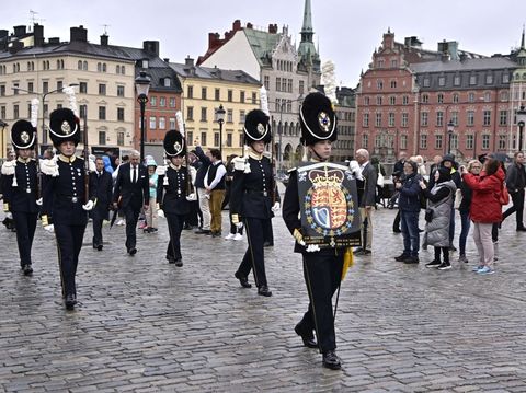 procession from the royal palace to the riddarholm church in