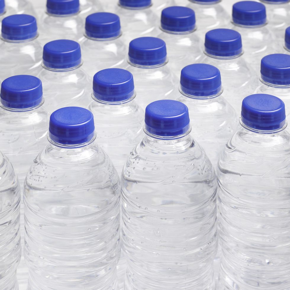 production line of drinking water bottles