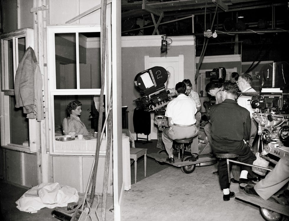 lucille ball on set   i love lucy