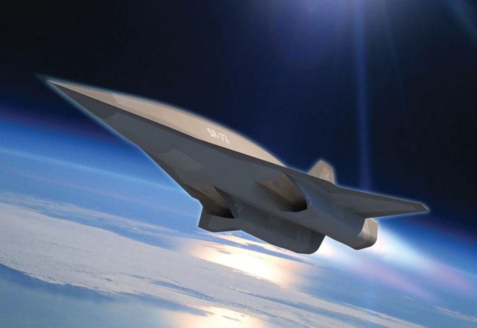 this rendering, released in 2016, shows lockheed martin’s vision of its real world sr 72 it’s very similar to the movie aircraft—and could one day actually be built