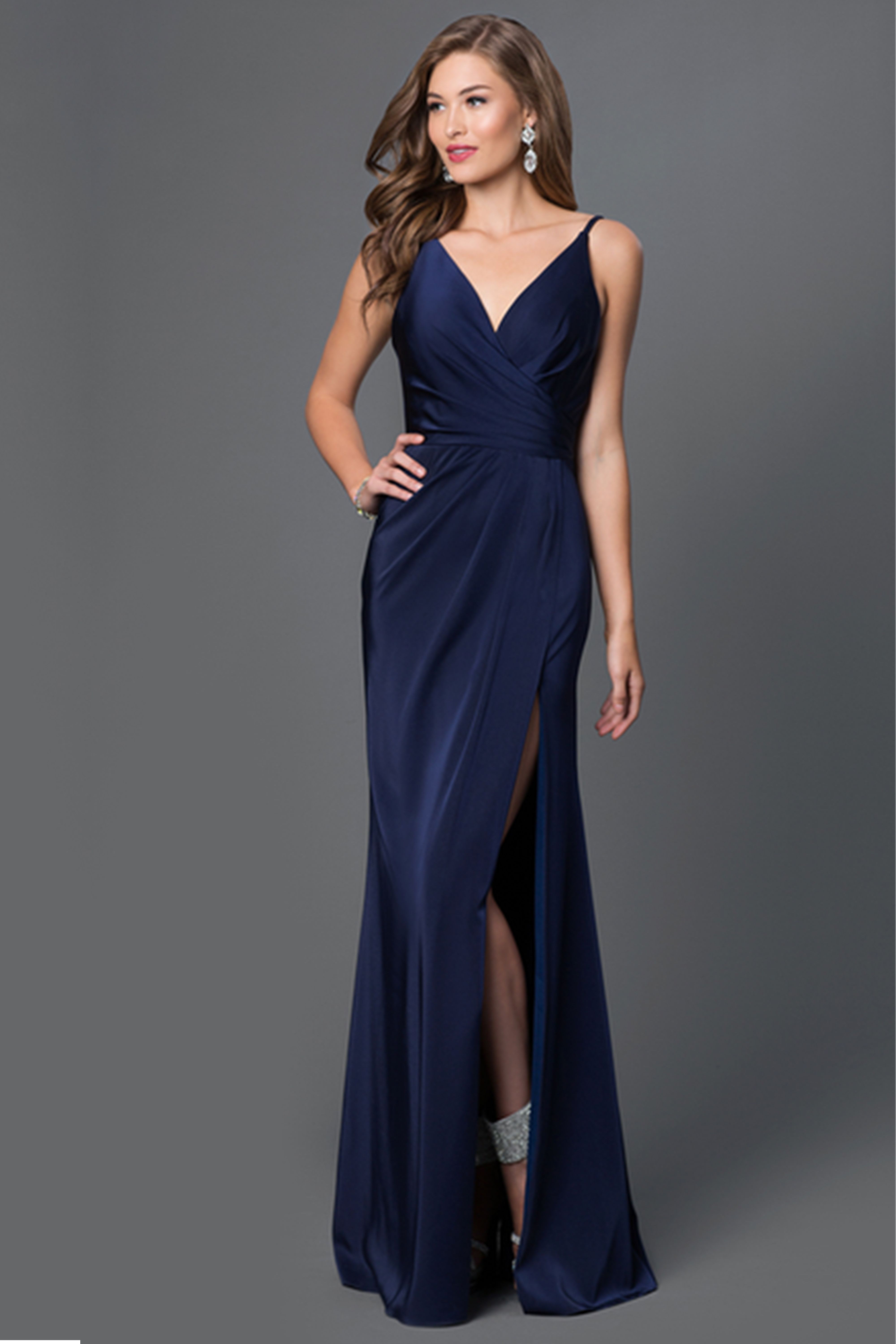 ASOS DESIGN satin drape bodice maxi dress in cobalt blue | ASOS