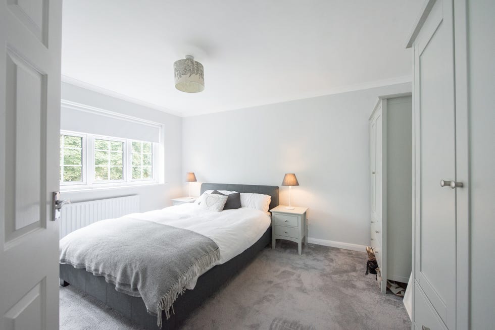 property interiors grey bedroom