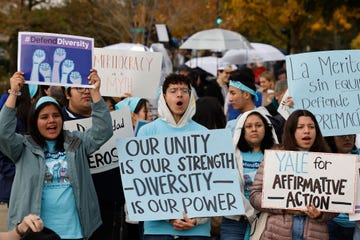 supreme court hears cases considering affirmative action in higher education