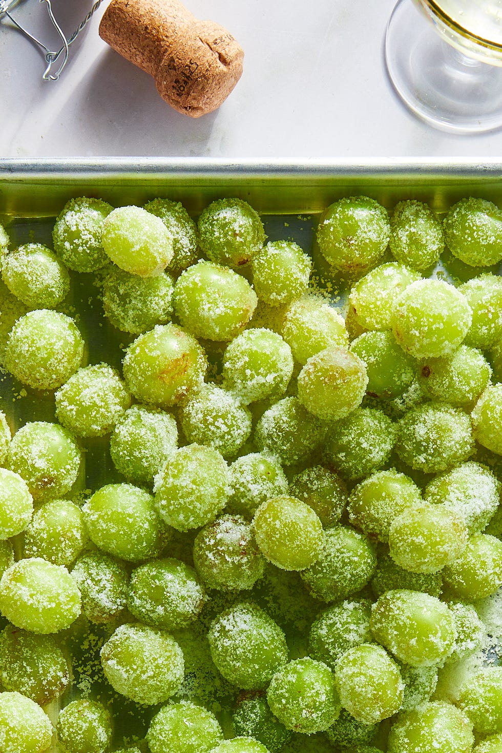 Prosecco Grapes grapes covered in a sugar mixture
