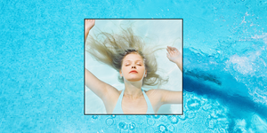 how to protect hair from chlorine model image