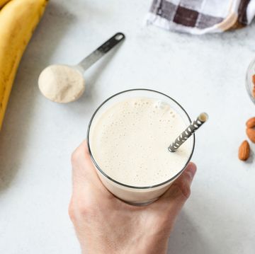 protein banana milkshake or smoothie