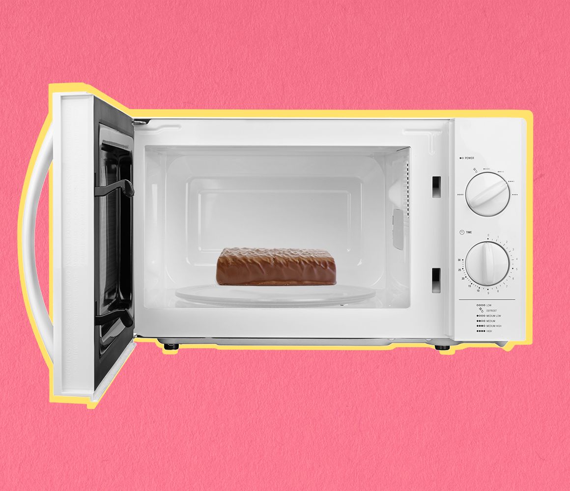 protein bar in microwave