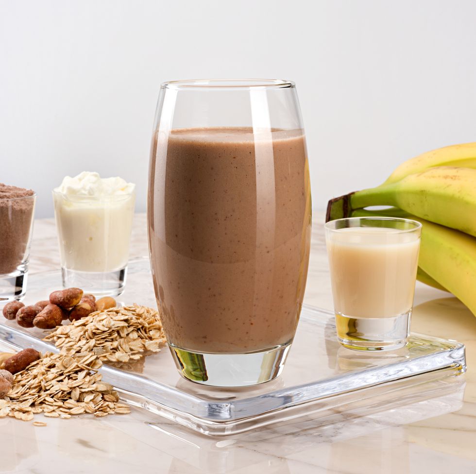 protein drink with chocolate