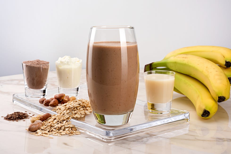 protein drink with chocolate