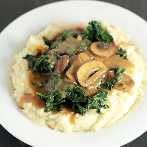 protein packed vegan mashed potatoes with gravy