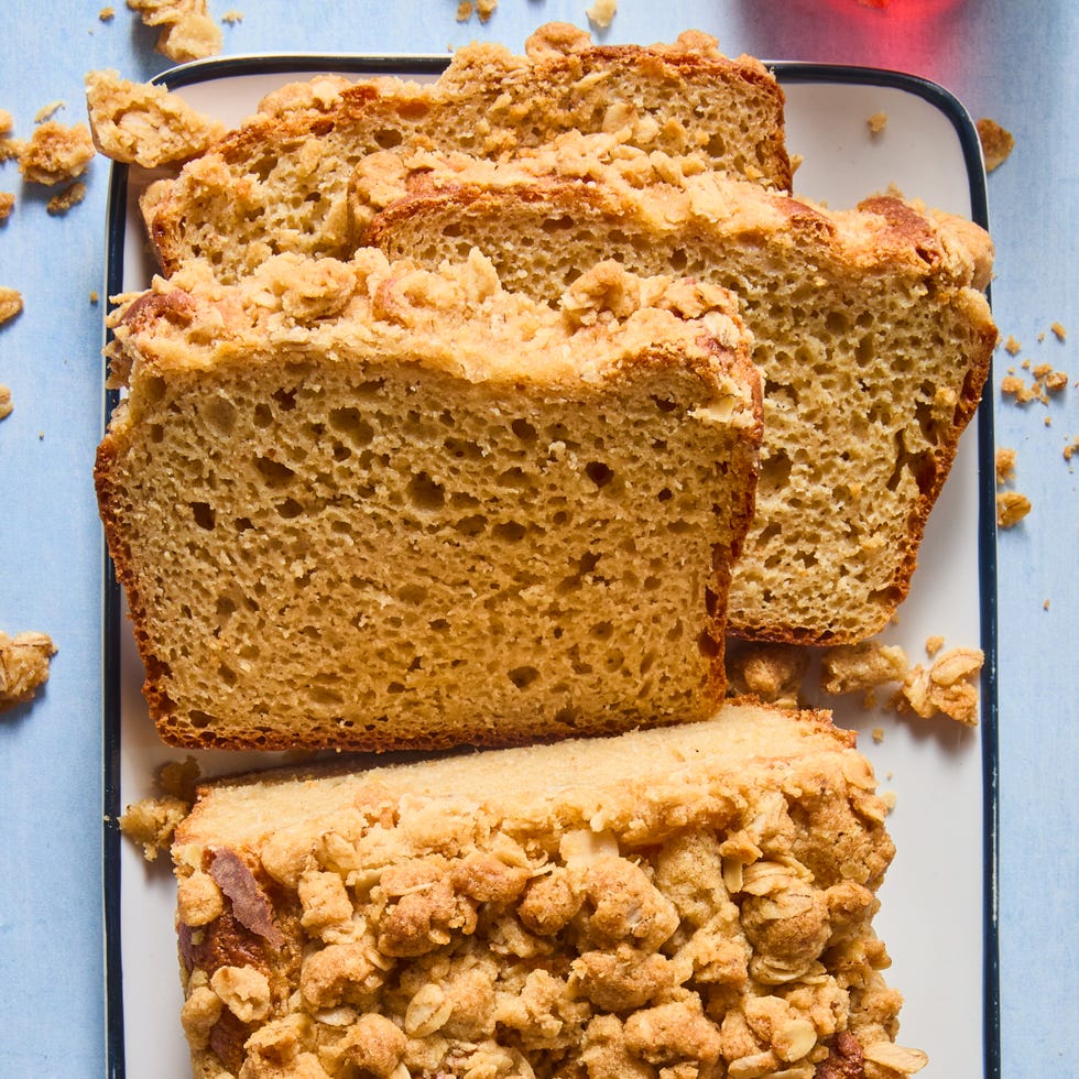 protein pancake bread with maple syrup and butter