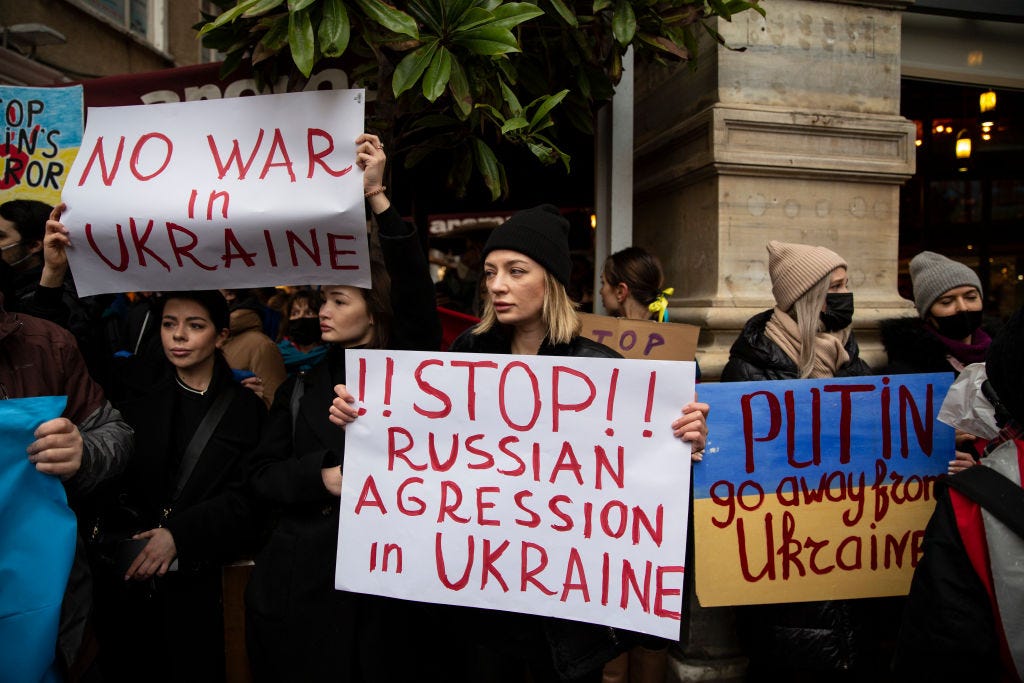Guerra in Ucraina: le foto delle manifestazioni per la pace