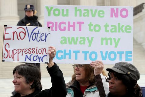 Activists And Ohio Lawmakers Rally Outside Supreme Court As Case Heard On Ohio's Voter Roll Purges
