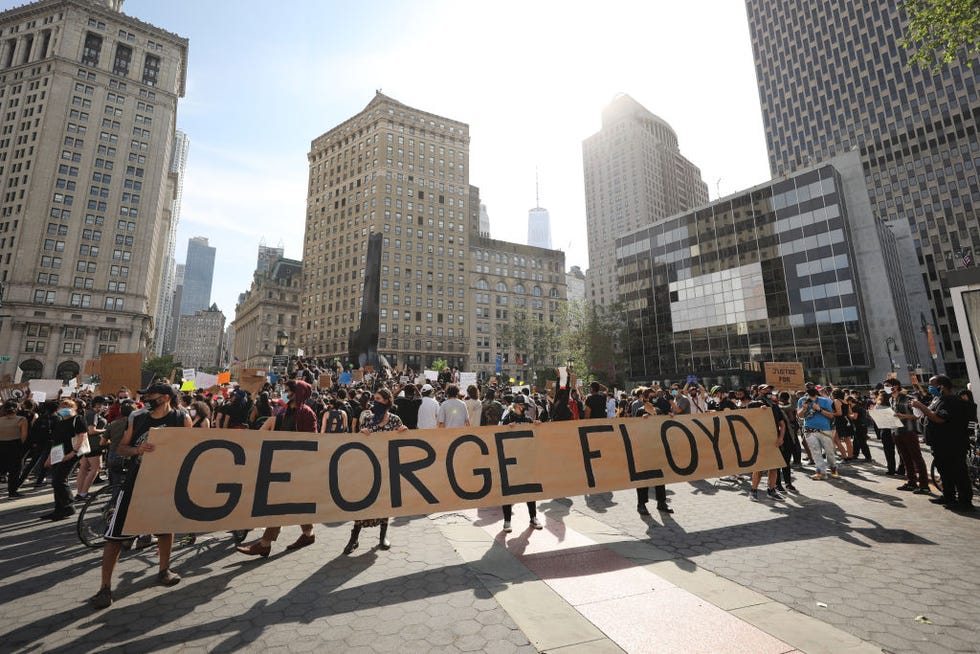 protests against police brutality over death of george floyd continue in nyc