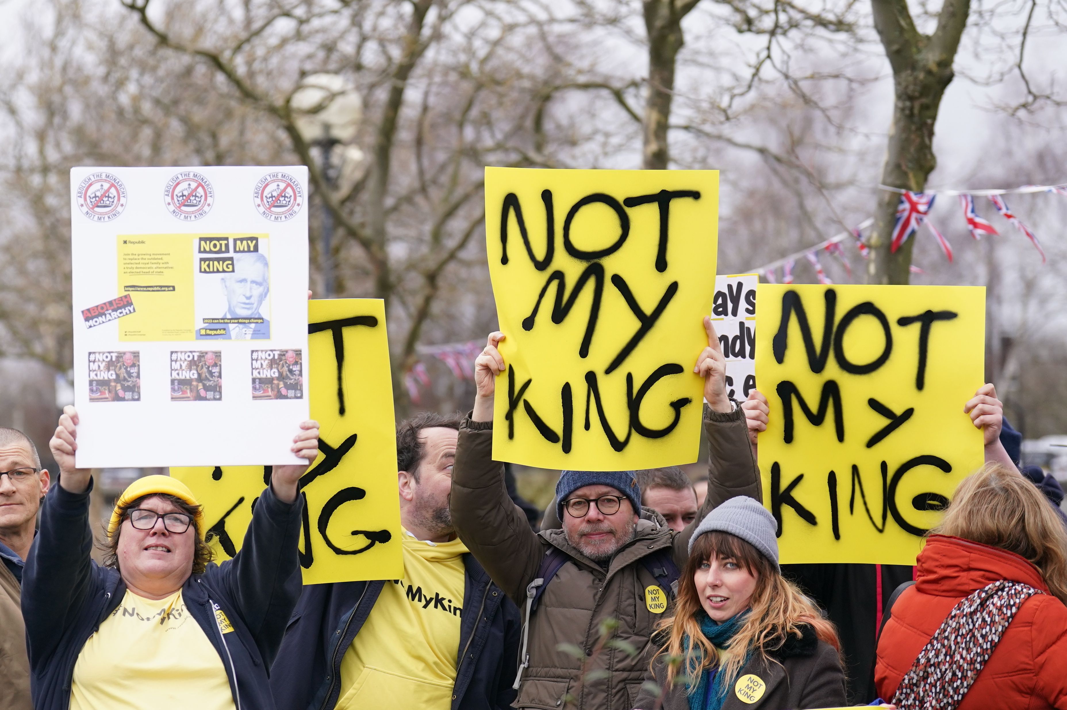 See Photos Of King Charles Confronted By Anti-Monarchy Protestors