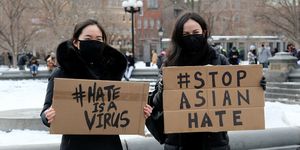 end the violence toward asians rally