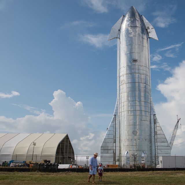 spacex ceo elon musk gives update on starship launch vehicle at texas launch facility