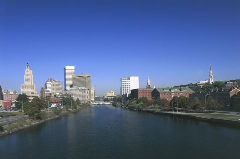 providence river and downtown, providence