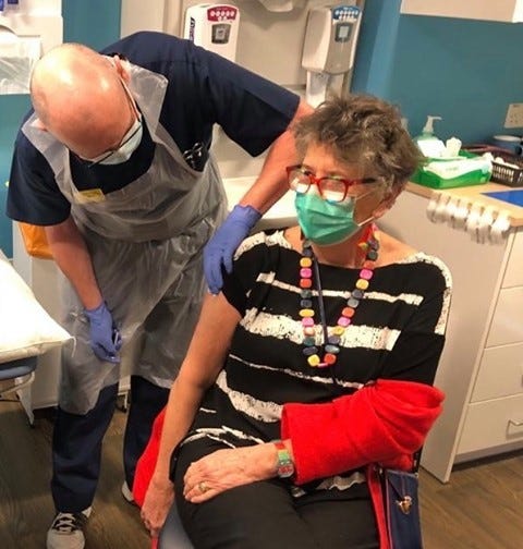 prue leith got the covid 19 vaccine