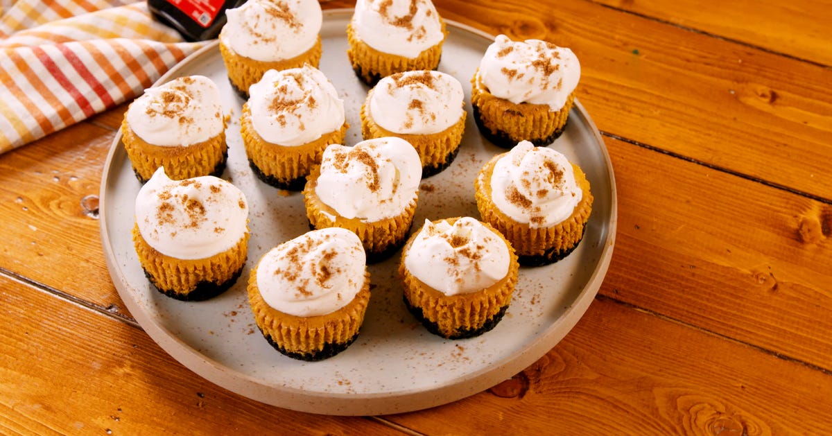 Video player poster image preview for These Mini PSL Cheesecakes Are Ridiculously Good
