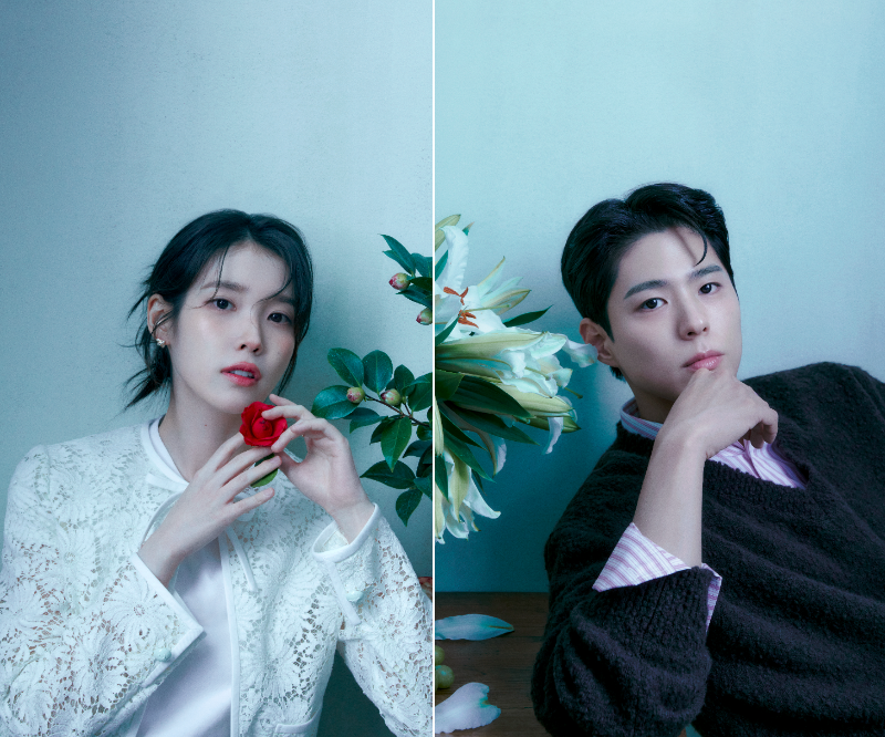 パク・ボゴム／アイユー　サイン写真　韓国ドラマ　おつかれさま アイユー／パク・ボゴム サイン写真 韓国ドラマ おつかれさま