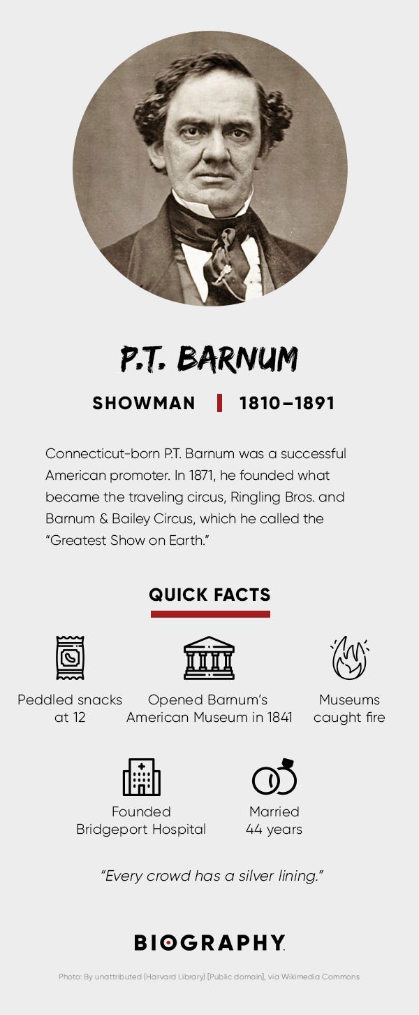 P.t. Barnum - Quotes, Circus & Family