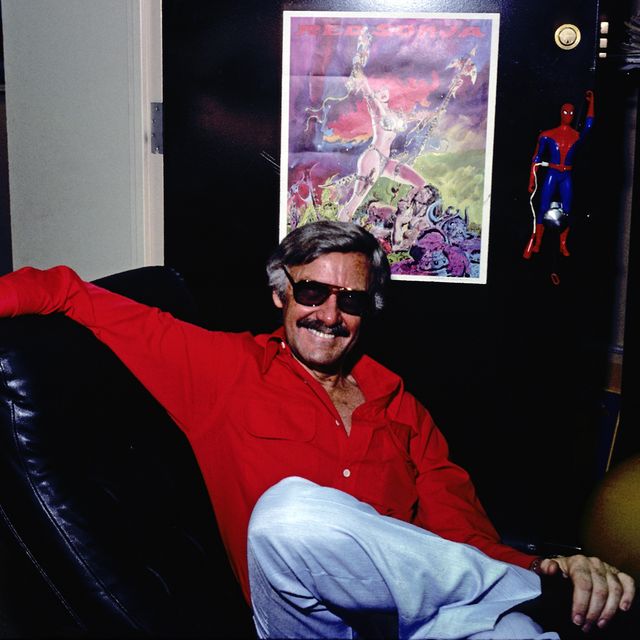 Publisher Stan Lee Posing For A Portrait