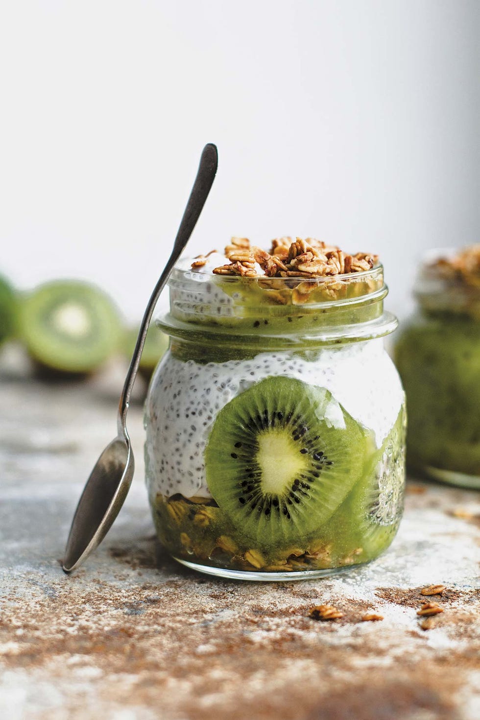 pudín de chía y kiwi