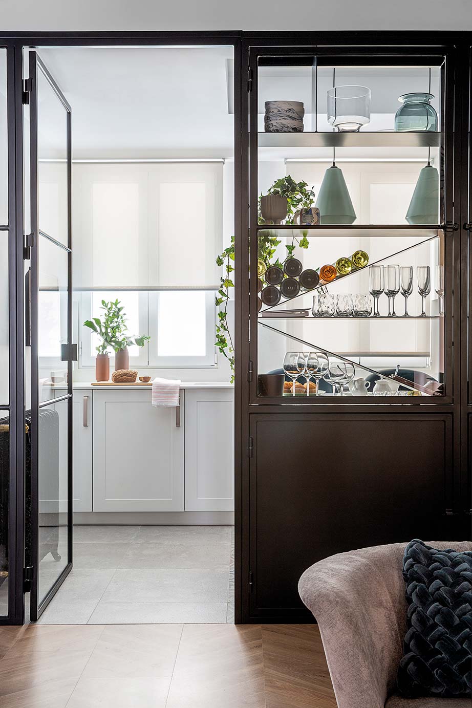 Room, Door, Furniture, Interior design, Building, House, Vehicle door, Floor, Architecture, Window, 
