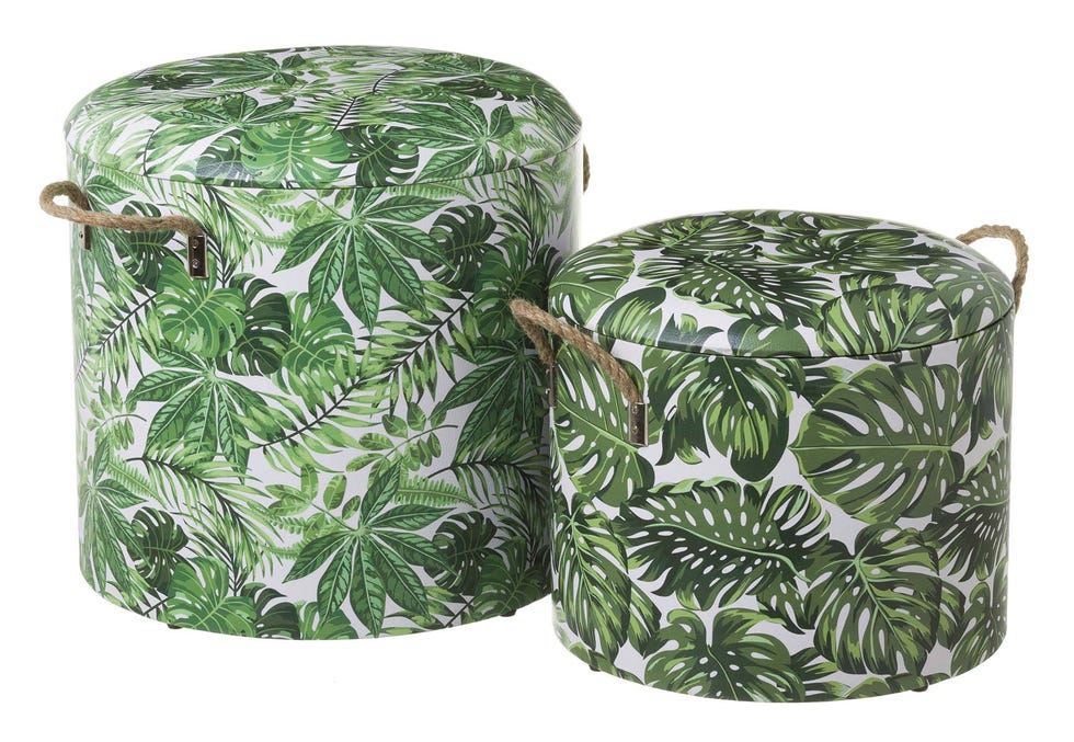 Piezas: Pufs de madera tapizados, de Lola Home