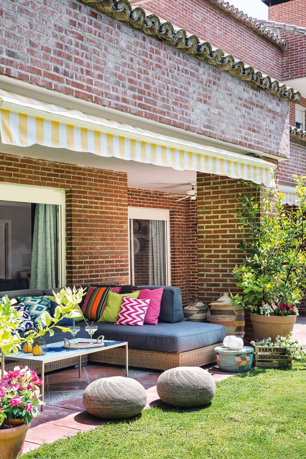 Muebles de exterior de fibra natural