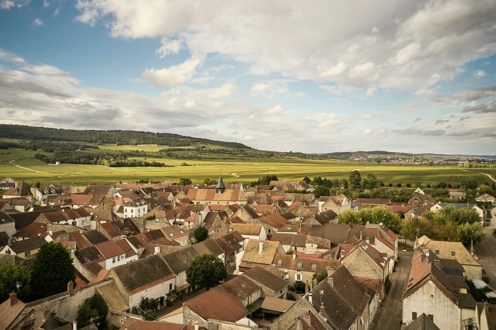 village of pulignymontrachet in burgundy france