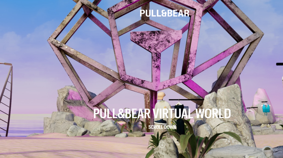 imagen del metaverso de pull and bear