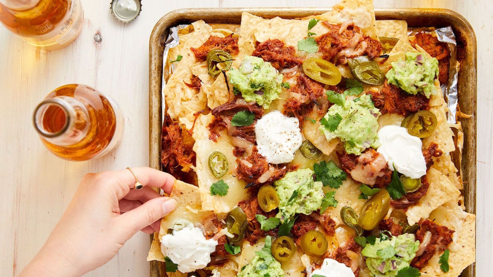 Pulled Pork Nachos Are Guaranteed To Draw A Crowd