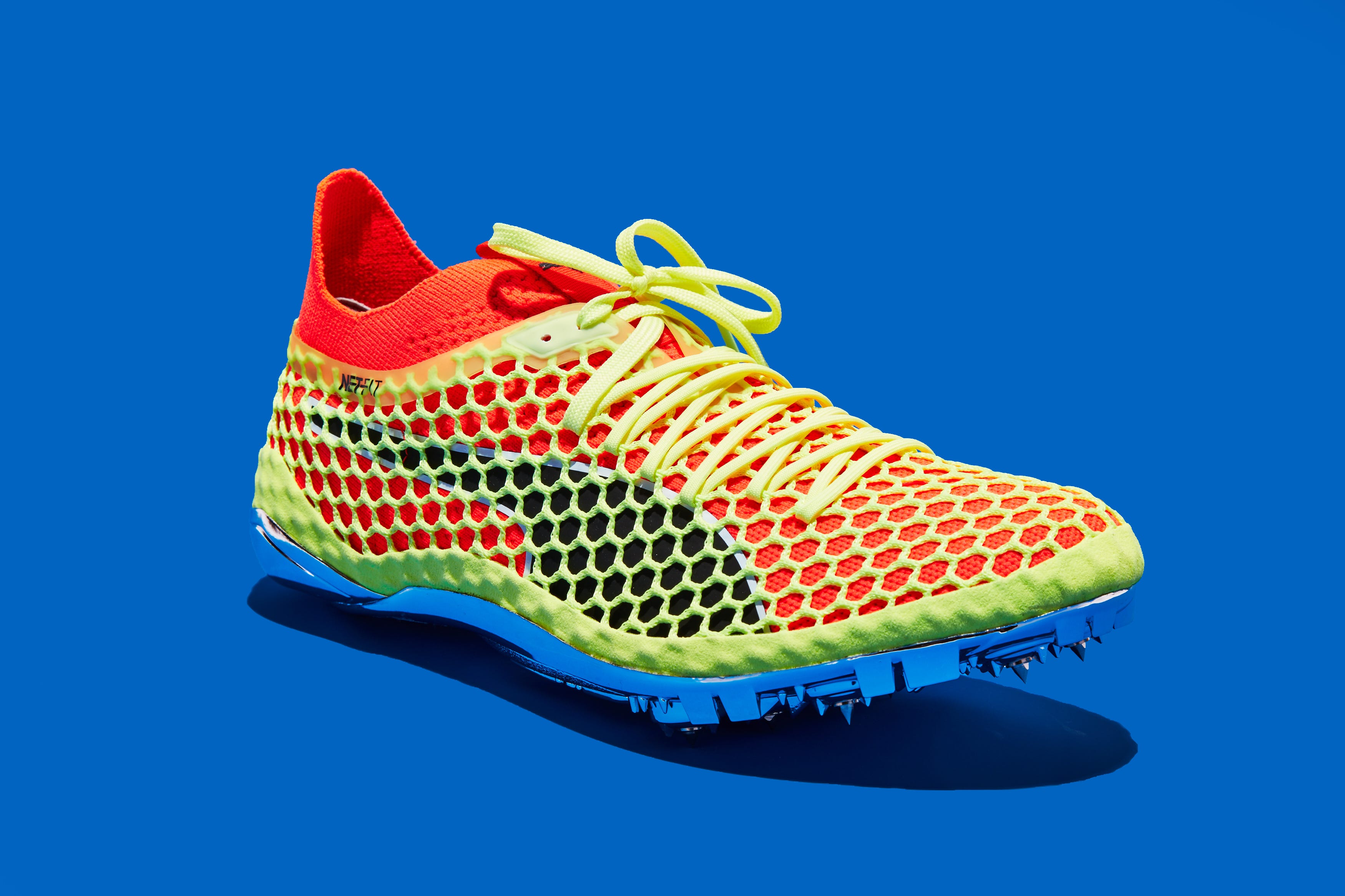 Shoe, Footwear, Outdoor shoe, Running shoe, Blue, Orange, Walking shoe, Athletic shoe, Sneakers, Electric blue, 