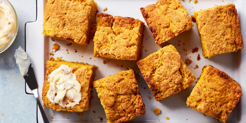 pumpkin biscuit bake topped with butter