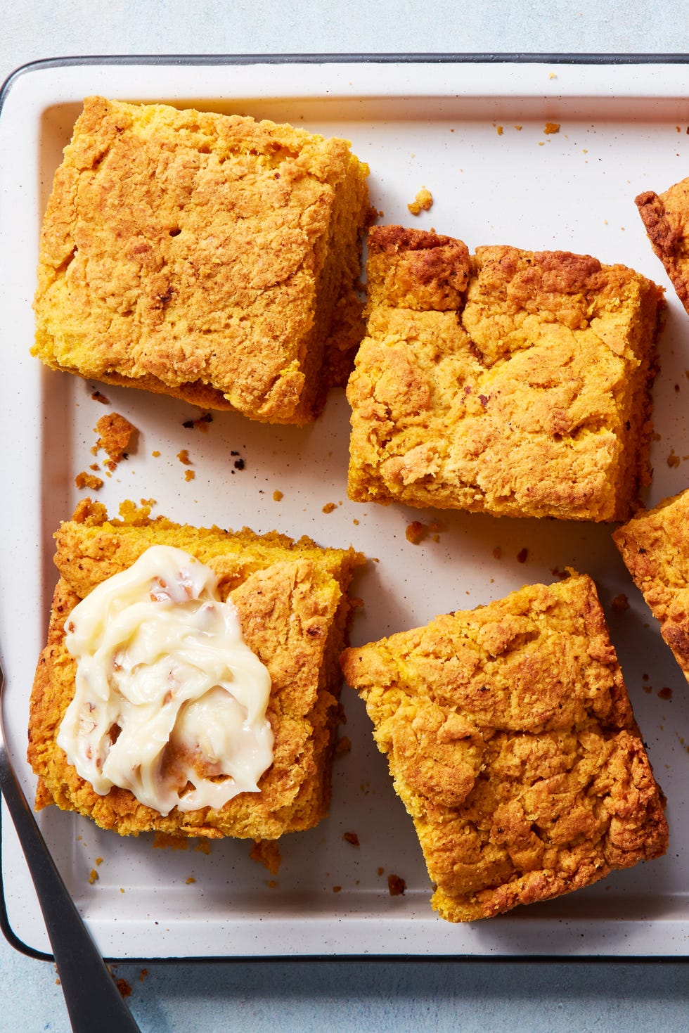 Pumpkin Biscuit Bake pumpkin biscuit bake topped with butter