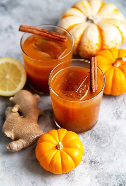 pumpkin bourbon cocktail