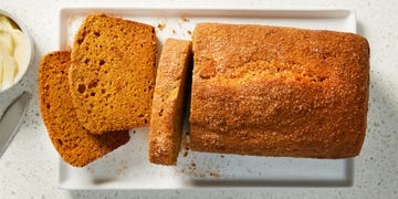 pumpkin bread with a sugar topping