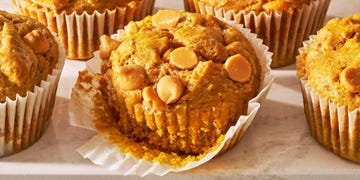 pumpkin muffins with butterscotch chips